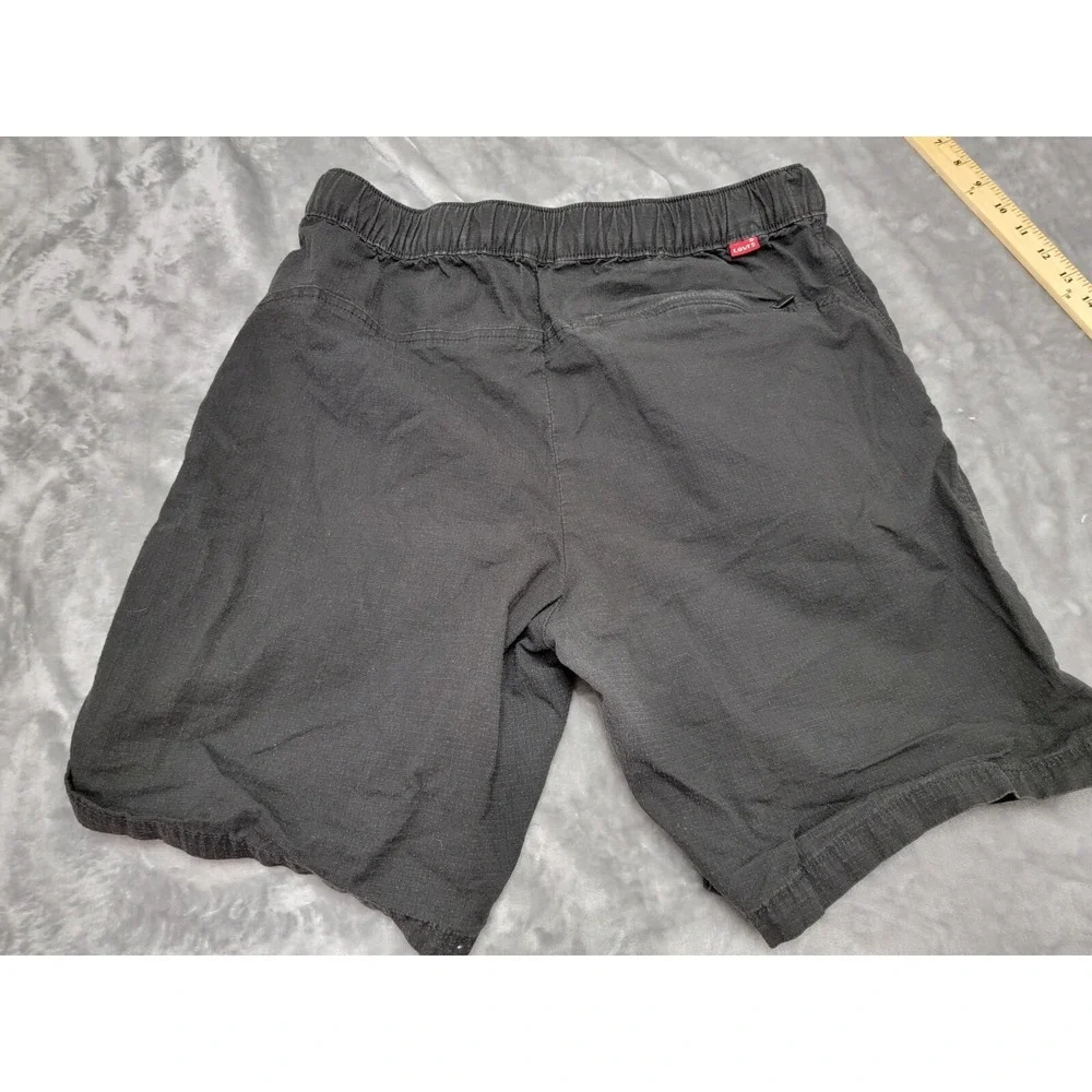 Levi's Ripstop Belted Shorts Mens Medium Black‎ 8